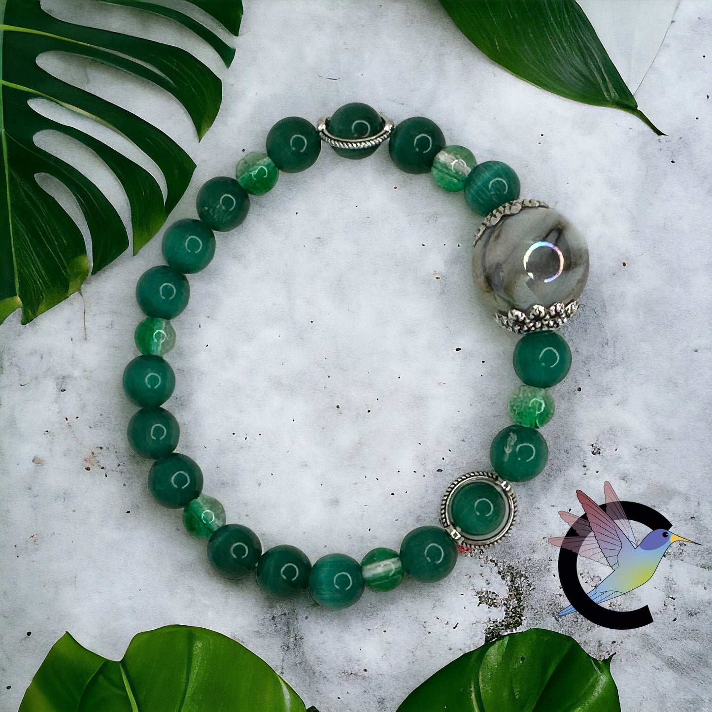 L'Équilibre Parfait bracelet femme vert