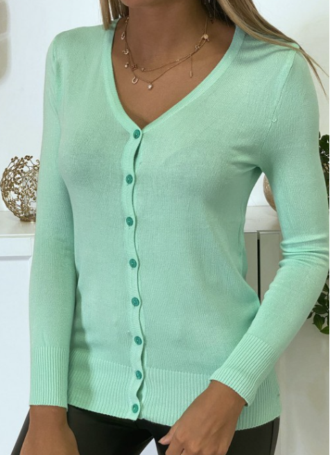 GILET EN MAILLE TRICOT TRÈS EXTENSIBLE ET TRÈS DOUX (taille unique)